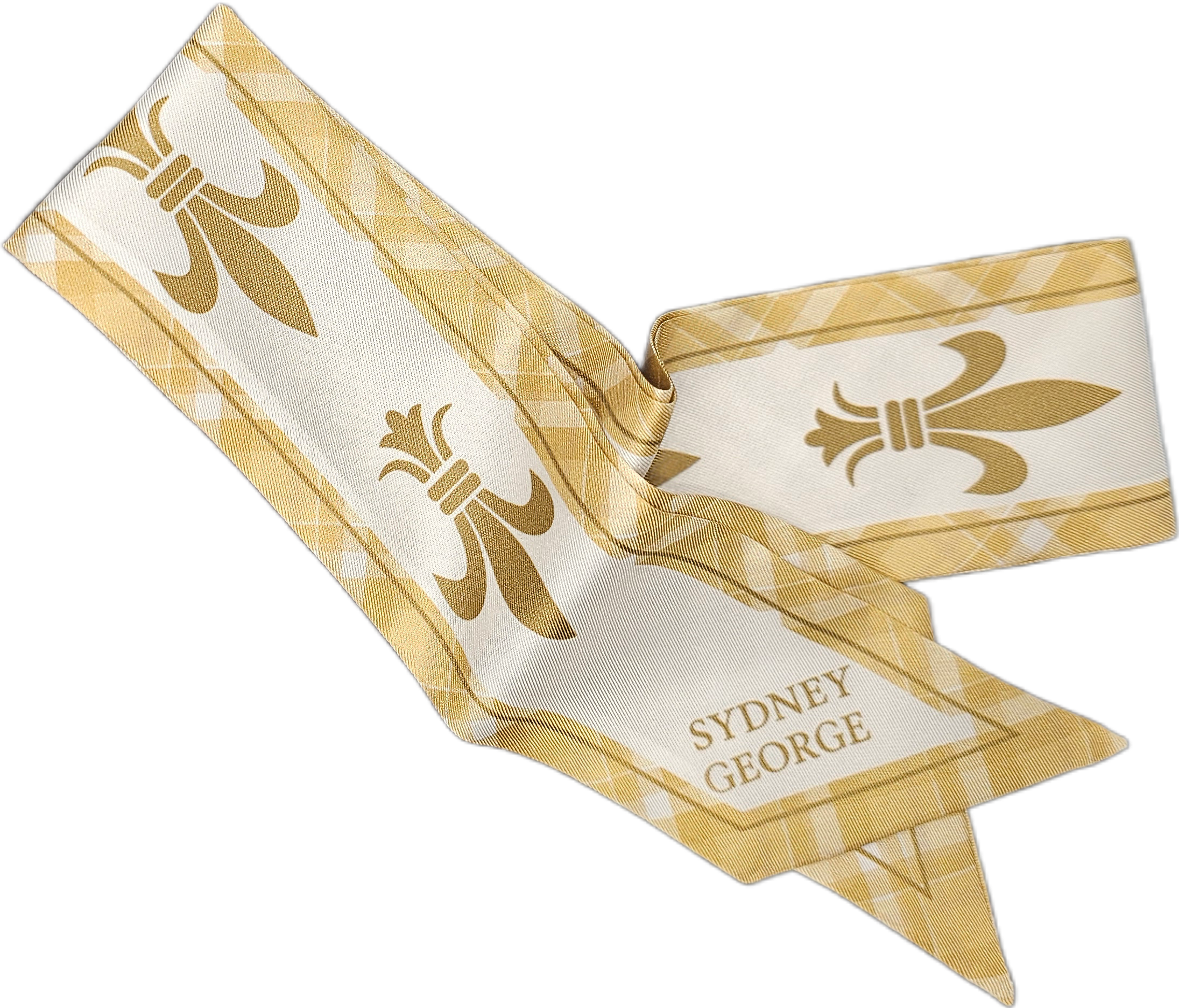 SYDNEY GEORGE - Fleur de lis Silk Scarf