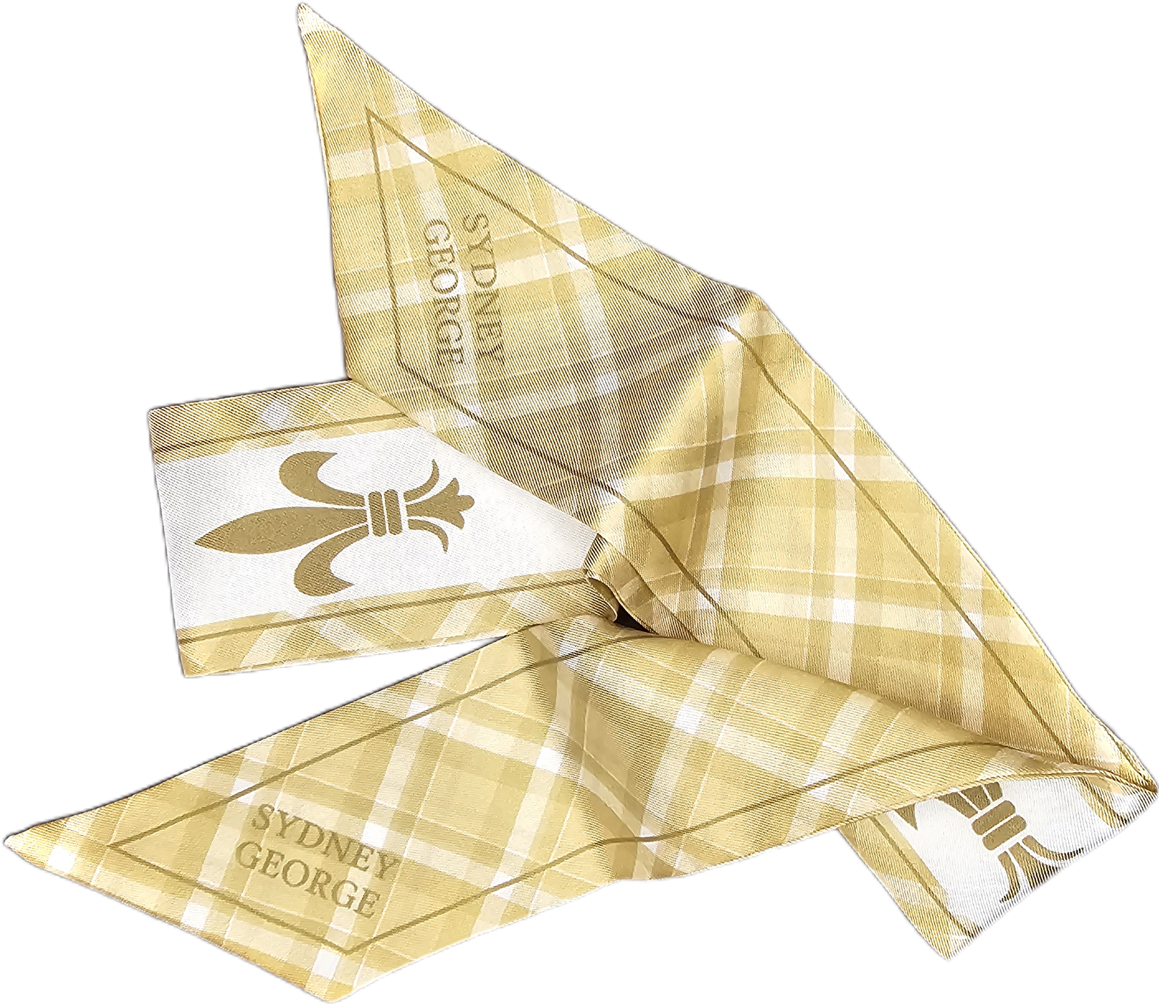 SYDNEY GEORGE - Fleur de lis Silk Scarf