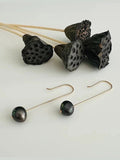 Black Pearl Earrings