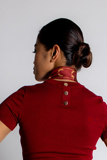 SYDNEY GEORGE - Laurel Wreath Silk Scarf